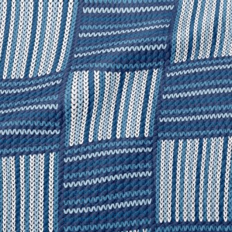 Checkered Ethnic Knit Birdseye Piqué