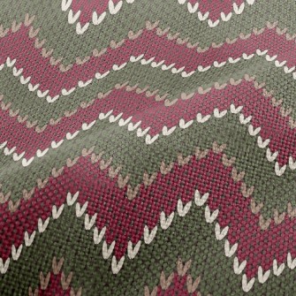Wavy Tricolor Knit Performance Linen