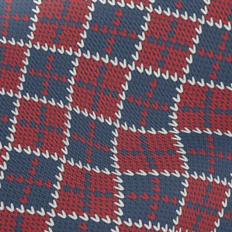 Plaid Love Knitted Twill