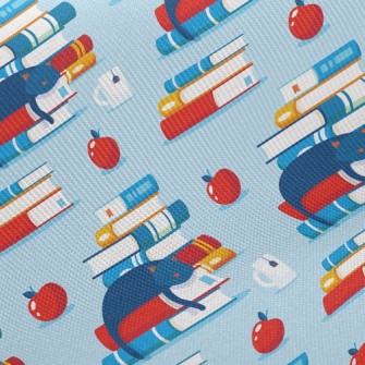 Cat Dozing On Book Twill