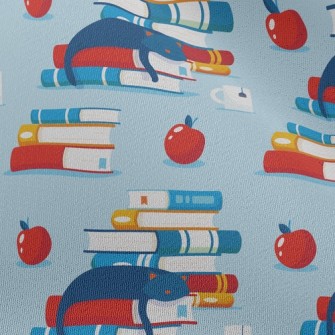 Cat Dozing On Book Chiffon