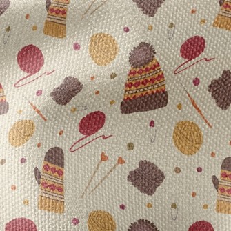 Handmade Fur Hat Gloves Waterproof Canvas