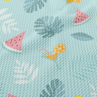 Tropical Fruit Cocktail Birdseye Piqué