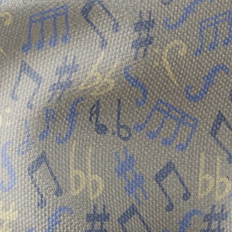 Note Symbol Waterproof Canvas