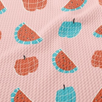 Play With Plaid Watermelon Birdseye Piqué