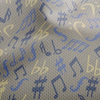 Note Symbol Athletic Mesh Flat Back