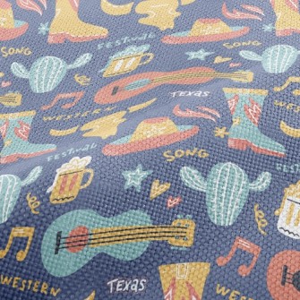 Western Cowboy Guitar Performance Linen