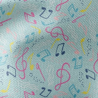 Wavy Flowing Notes Waterproof Canvas