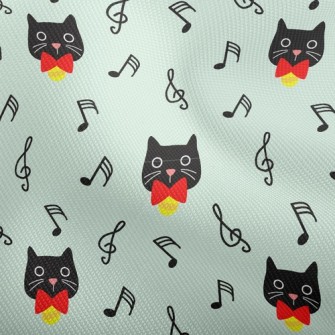 Black Cat And Musical Notes Dobby