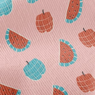 Play With Plaid Watermelon Standard Corduroy