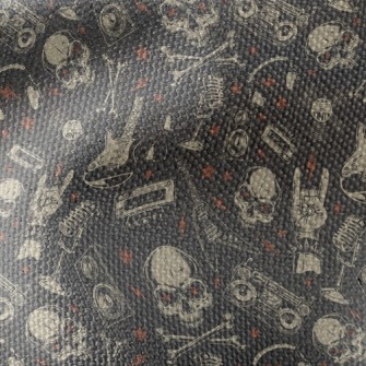Rock Star Skull Waterproof Canvas