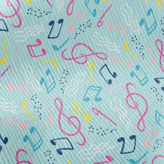 Wavy Flowing Notes Standard Corduroy