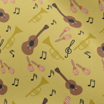 Guitar Tambourine Horn Chiffon