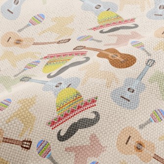 Mexican Mustache Guitar Performance Linen
