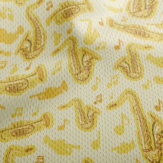 Trumpet Saxophone Athletic Mesh Flat Back