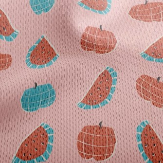 Play With Plaid Watermelon Athletic Mesh Flat Back