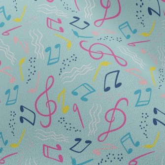 Wavy Flowing Notes Chiffon