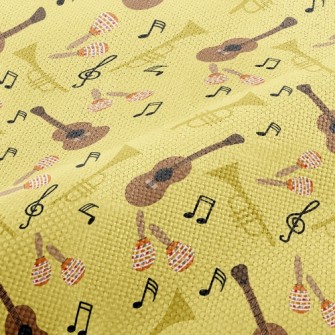 Guitar Tambourine Horn Performance Linen