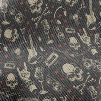 Rock Star Skull Standard Corduroy