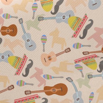 Mexican Mustache Guitar Twill