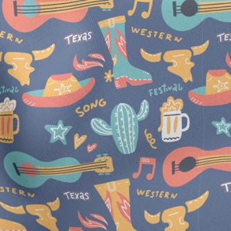 Western Cowboy Guitar Stretch Ponte