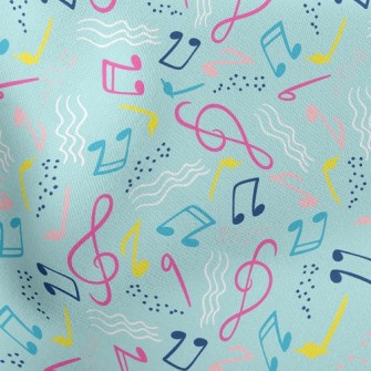 Wavy Flowing Notes Stretch Ponte