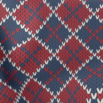 Plaid Love Knitted Stretch Ponte