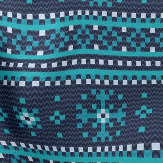 Knitted Snowflakes Stretch Ponte