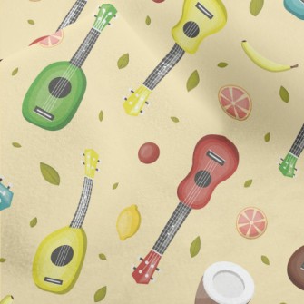 Coconut And Ukulele Micro Fleece