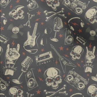 Rock Star Skull Micro Fleece