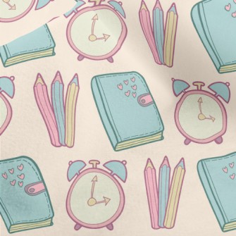 Alarm Clock Book And Pen Micro Fleece