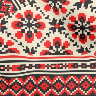 Ethnic Style Knitting Micro Fleece