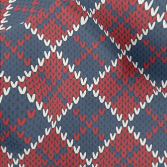 Plaid Love Knitted Micro Fleece