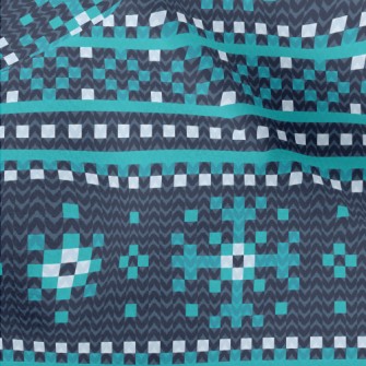 Knitted Snowflakes Micro Fleece