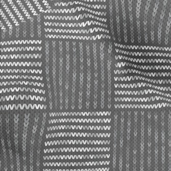 Horizontal Strip Knitting Micro Fleece