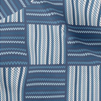 Checkered Ethnic Knit Micro Fleece