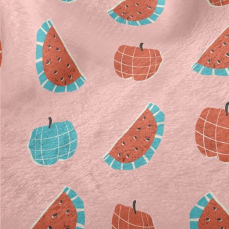 Play With Plaid Watermelon Minky