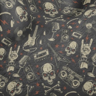 Rock Star Skull Minky