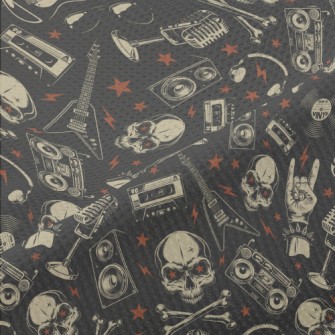 Rock Star Skull Piqué
