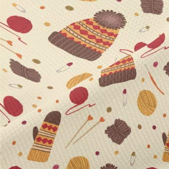 Handmade Fur Hat Gloves Piqué