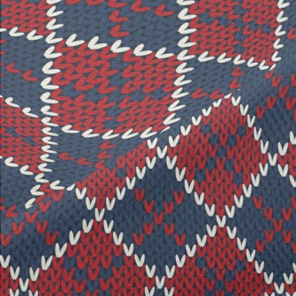 Plaid Love Knitted Piqué