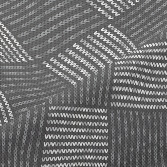 Horizontal Strip Knitting Piqué
