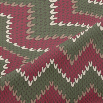 Wavy Tricolor Knit Piqué