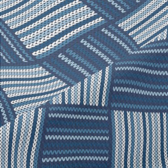 Checkered Ethnic Knit Piqué