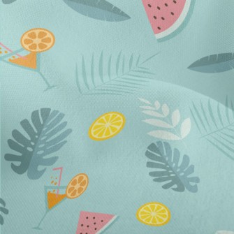 Tropical Fruit Cocktail Lightweight Performance Linen