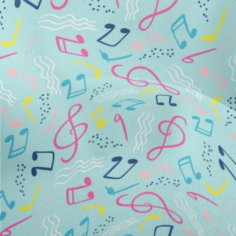 Wavy Flowing Notes Lightweight Performance Linen