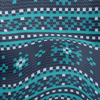 Knitted Snowflakes Lightweight Performance Linen
