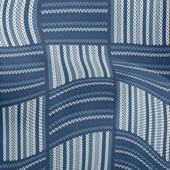 Checkered Ethnic Knit Lightweight Performance Linen