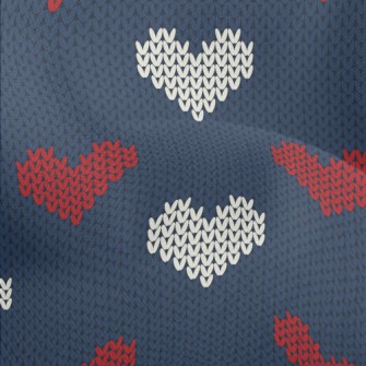 Valentine's Day Heart Knit Lightweight Performance Linen