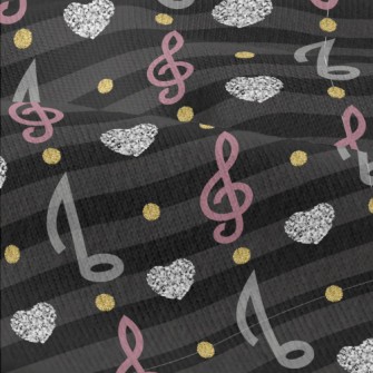 Musical Note Heart Stripes Modern Jersey